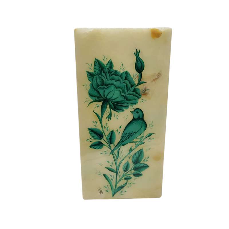 جعبه جواهرات مدل سنگ گل و مرغ S1365