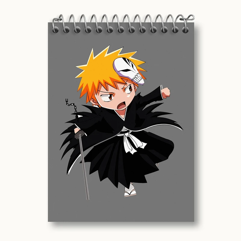 دفتر یادداشت 50 برگ خندالو مدل انیمه بلیچ Beach کد 4950