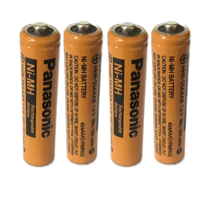  باتری نیم قلمی قابل شارژ پاناسونیک مدل  (Ni-MH/HHR-55AAAB(HRMR03  بسته چهار عددی