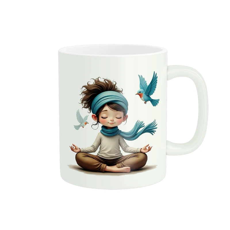 ماگ پادآفرین مدل دخترانه یوگا کد 099