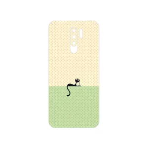 MAHOOT Minimal Internet Cat Icon Cover Sticker for Xiaomi Redmi 9