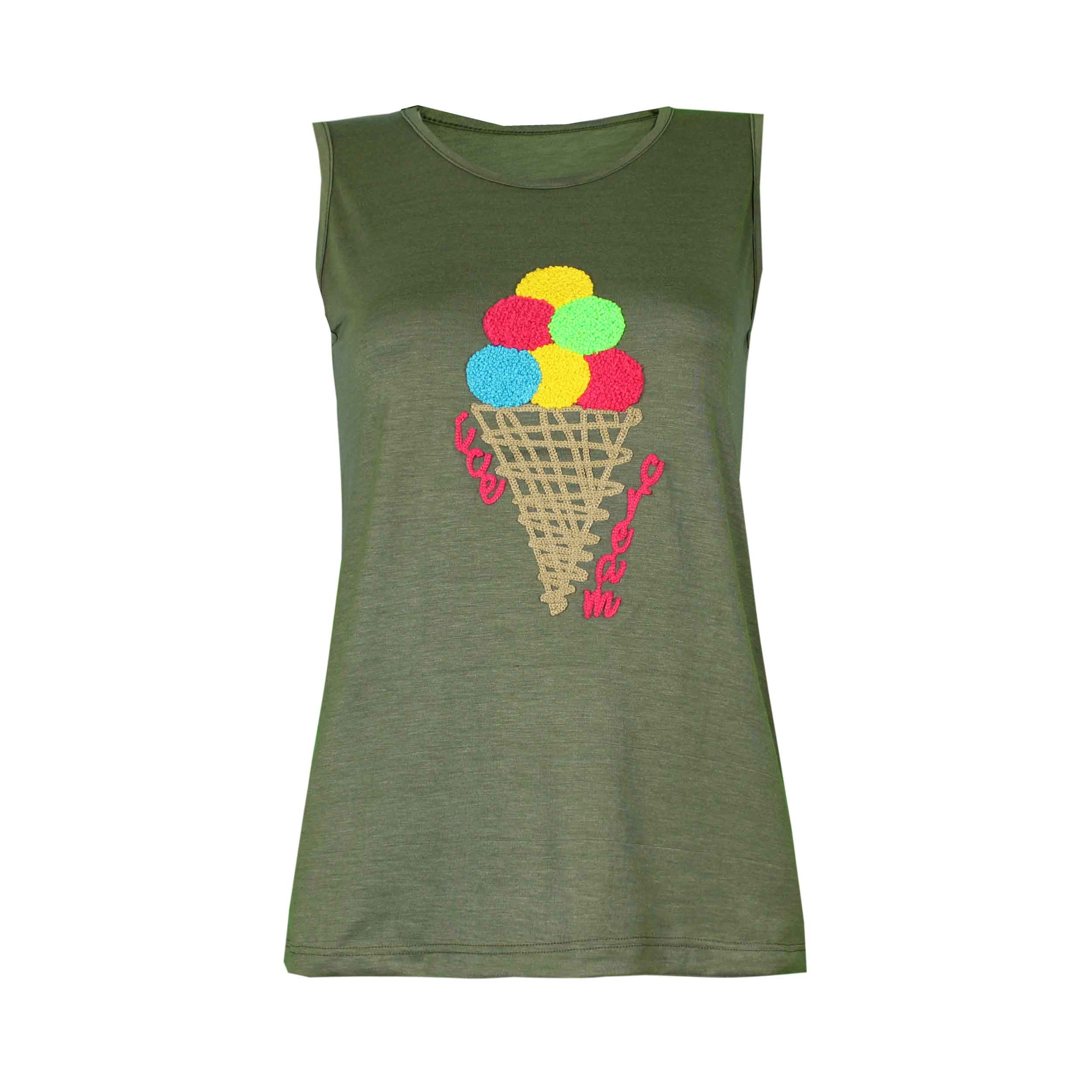 تاپ زنانه مدل بستنی 15