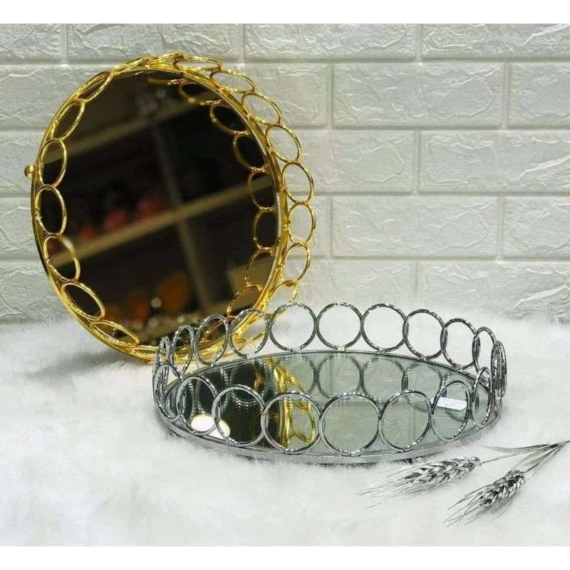 سینی مدل آینه ای المپیک گرد کد 5365