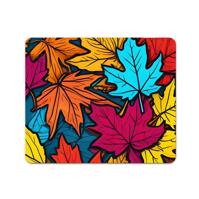 ماوس پد مدل برگ های رنگارنگ کد DKMP53