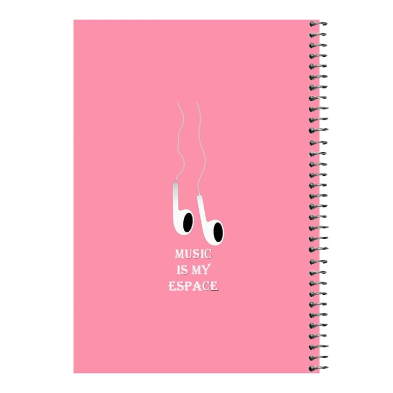 دفتر مشق 80 برگ اس جی مدل هندزفری   