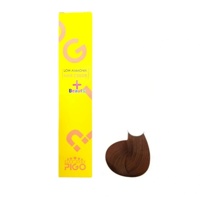 رنگ مو پیگو شماره 6.54 مدل پلاس بیوتی حجم 105 میلی لیتر رنگ بلوند عسلی 