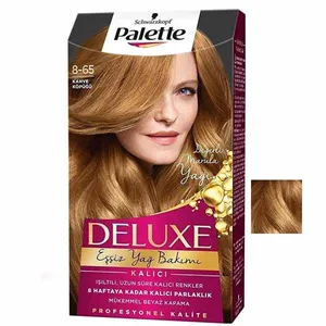 کیت رنگ مو پلت سری DELUX شماره 65-8 حجم 59 میلی لیتر رنگ نسکافه ای 
