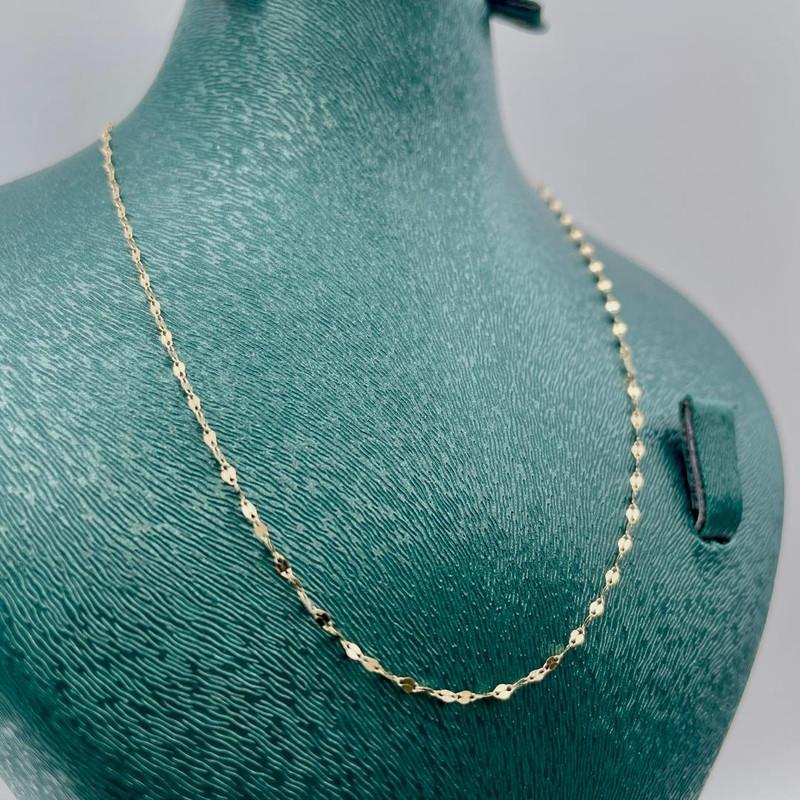 زنجیر طلا 18 عیار زنانه موندیا گلد مدل پولکی