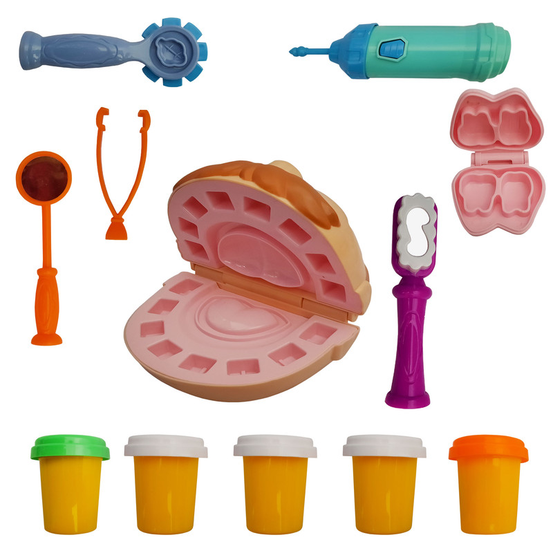 خمیر بازی طرح دندانپزشکی کد 800 مجموعه 12 عددی