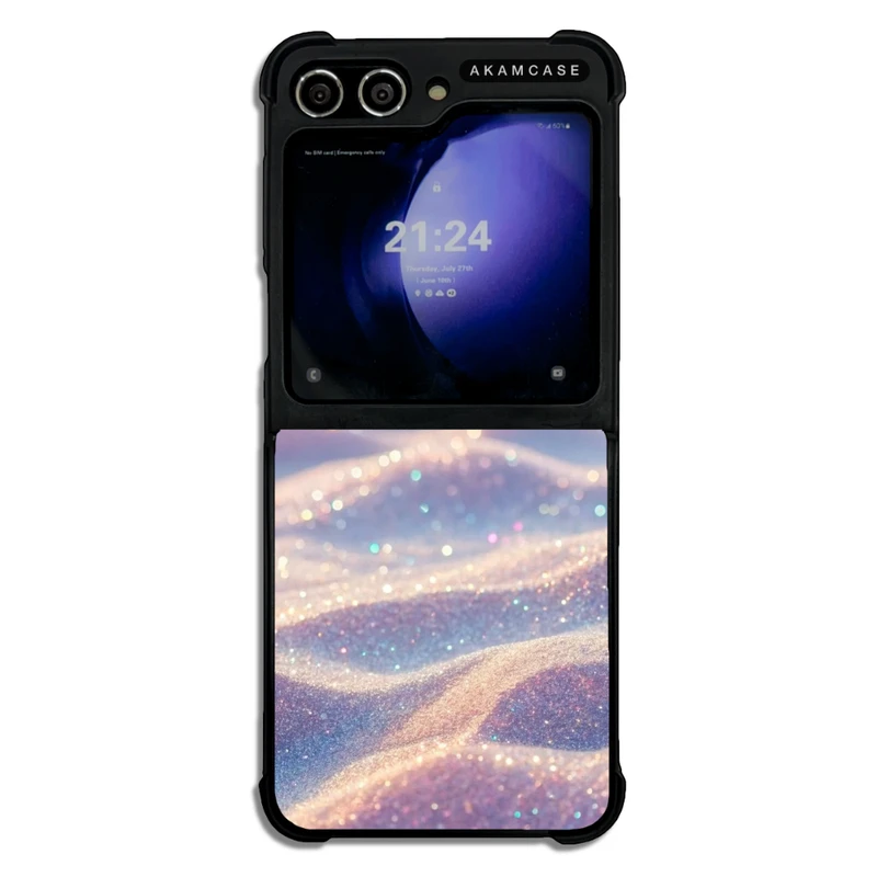 کاور آکام مدل AMC-WSGZFLIP5-SPARKLY-21 مناسب برای گوشی موبایل سامسونگ Galaxy Z Flip 5