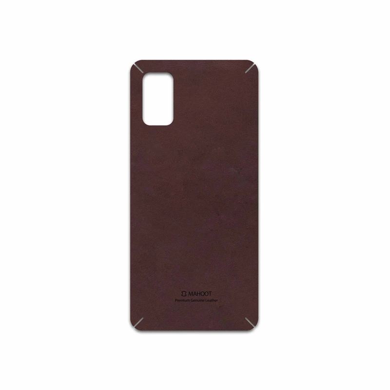 برچسب پوششی ماهوت مدل Matte-Dark-Brown-Leather مناسب برای گوشی موبایل سامسونگ Galaxy A41