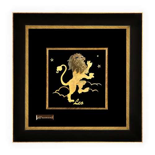 تابلو طلا کوب مارک گلد طرح هدیه ماه تولد مرداد کد TS3D05