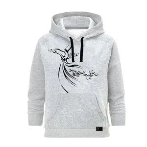 هودی زنانه مدل رقص سماع  کد J08 رنگ طوسی