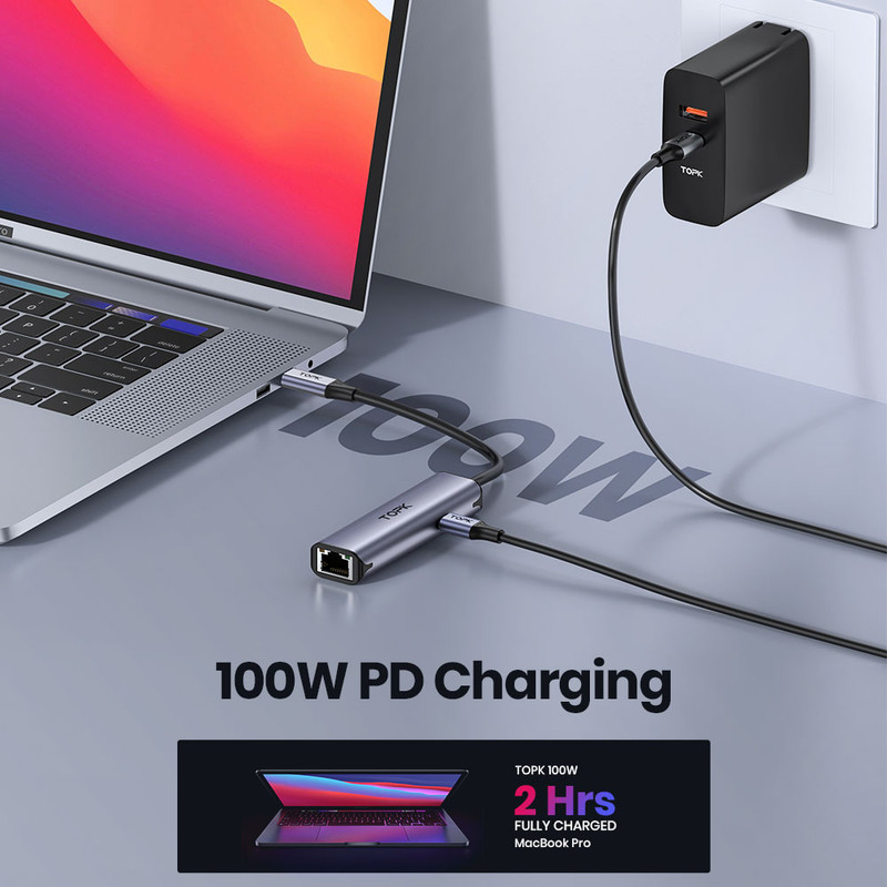 مبدل USB-C به Ethernet تاپکی مدل LH21