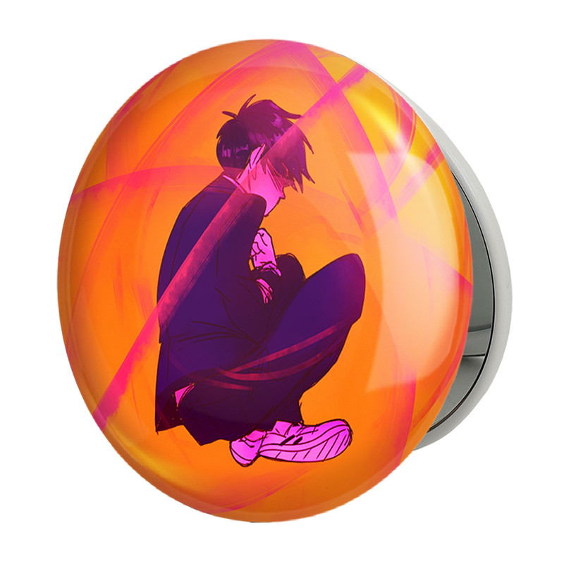 آینه جیبی خندالو طرح ریتسو انیمه موب سایکو Mob Psycho 100 مدل تاشو کد 24491 