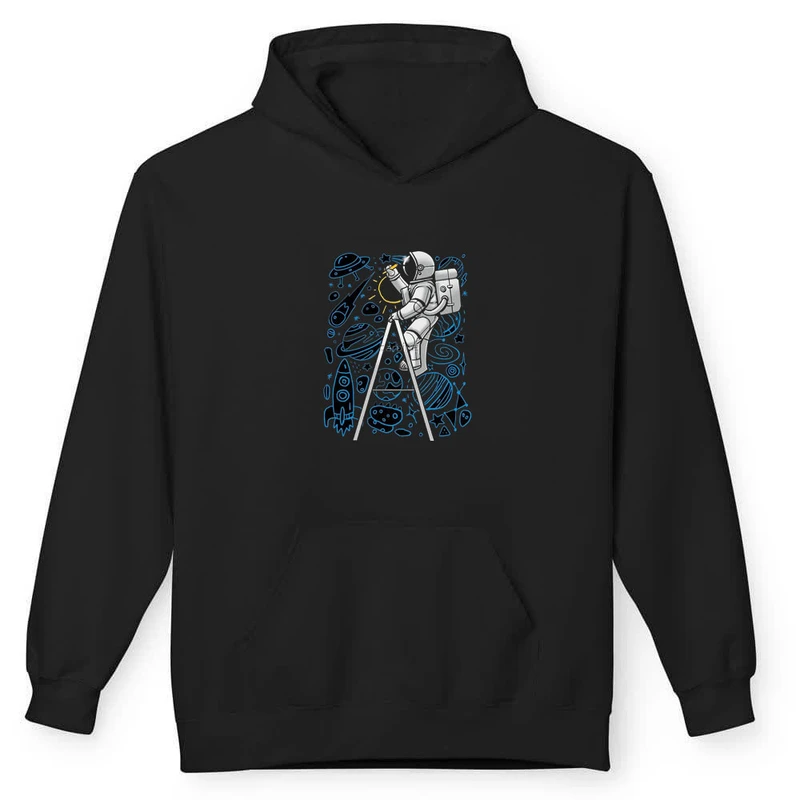 هودی مردانه پاد آفرین مدل فضانورد نقاش کد 0186