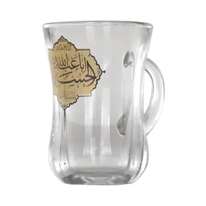 استکان مدل کمرباریک طرح یا اباعبدالله الحسین کد 40001575 بسته 6 عددی