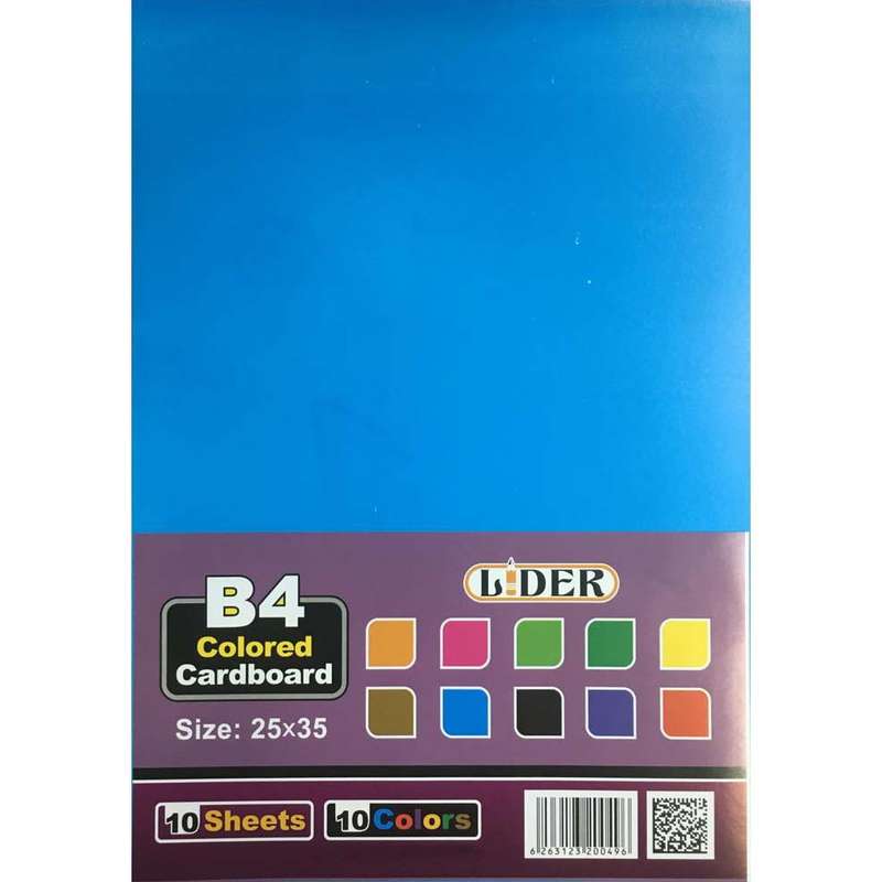 مقوا رنگی لیدر مدل M10 سایز 25x35 سانتی متر بسته 10 عددی مقوا رنگی لیدر مدل M10 سایز 25x35 سانتی متر بسته 10 عددی