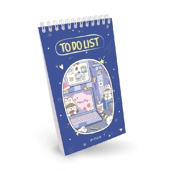 دفتر برنامه ریزی 80 برگ پیتیکو مدل تو دو لیست طرح اتاق