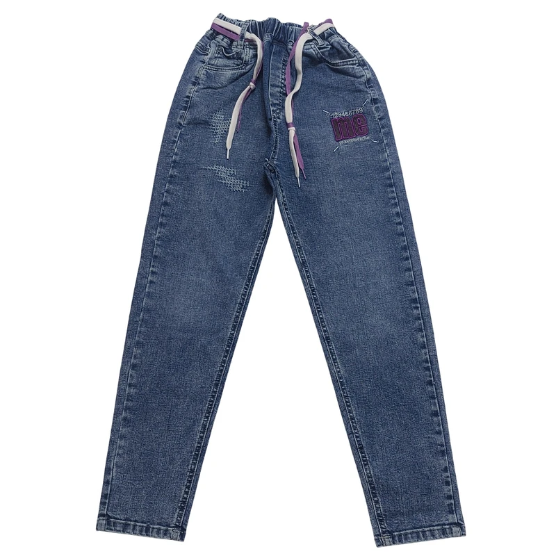 شلوار جین راسته دخترانه مدل 2155 ratin