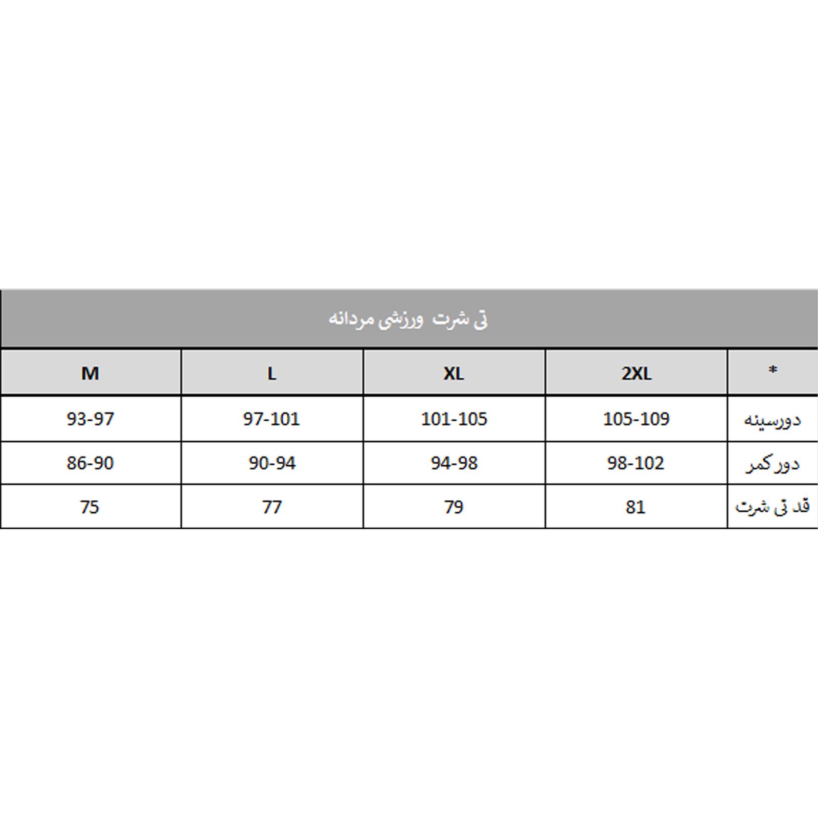 تی شرت ورزشی مردانه مل اند موژ مدل KT0011-400 -  - 7