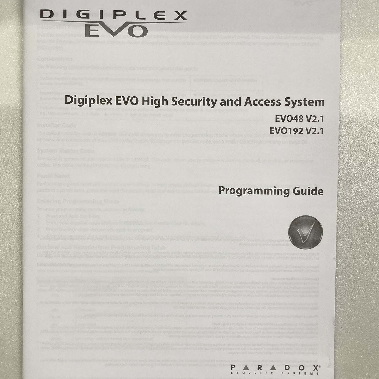 دزدگیر اماکن پارادوکس مدل EVO192 دزدگیر اماکن پارادوکس مدل EVO192