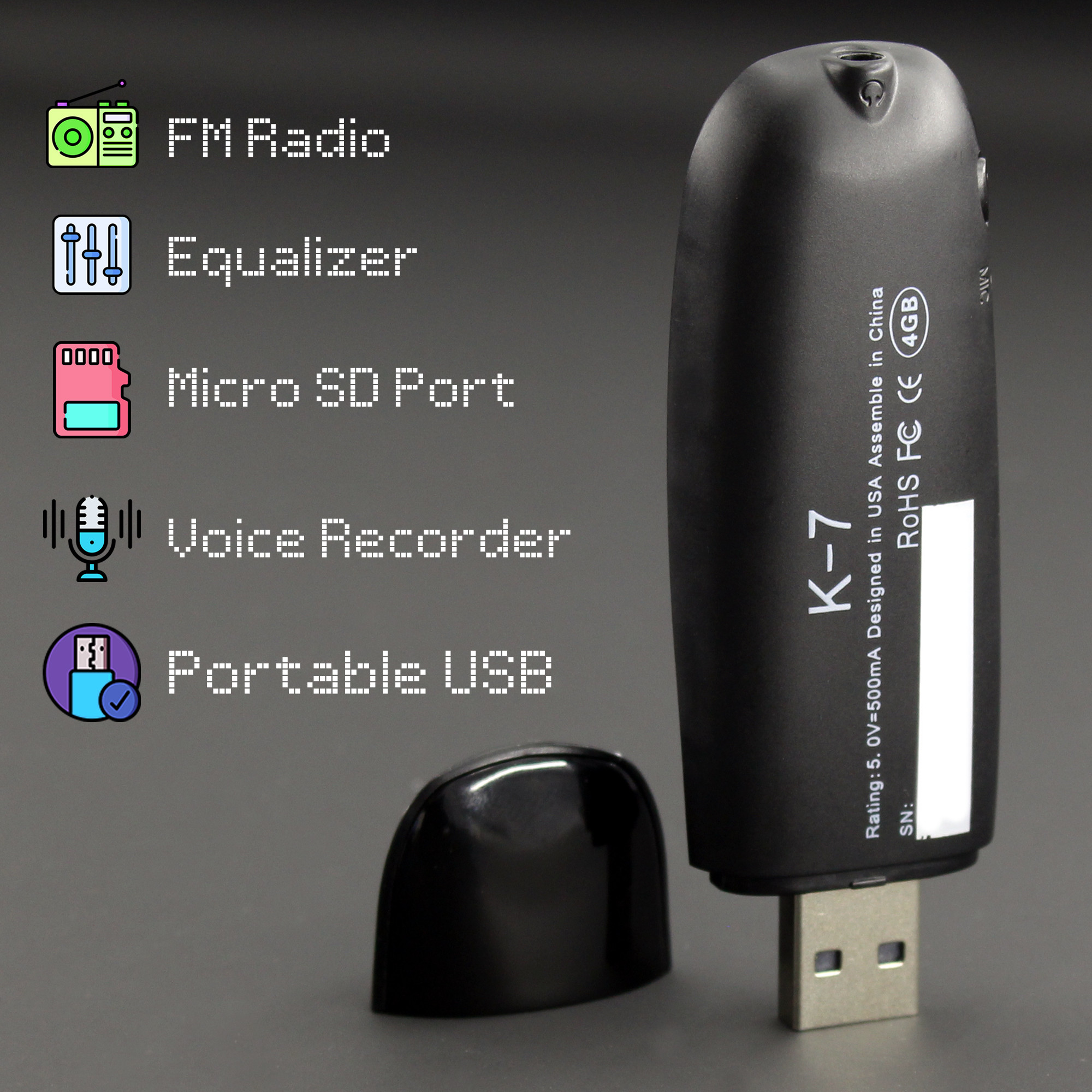 پخش کننده موسیقی کینگستون مدل K-7