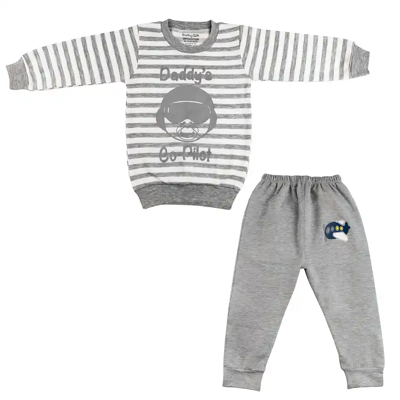 ست سویشرت و شلوار بچگانه مدل خلبان کد 611