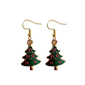 گوشواره دخترانه مدل درخت کریسمس کد CHRS-TREE-2022-3