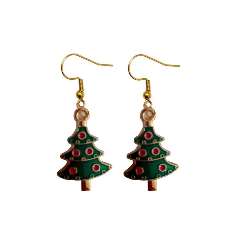 گوشواره دخترانه مدل درخت کریسمس کد CHRS-TREE-2022-3 گوشواره دخترانه مدل درخت کریسمس کد CHRS-TREE-2022-3