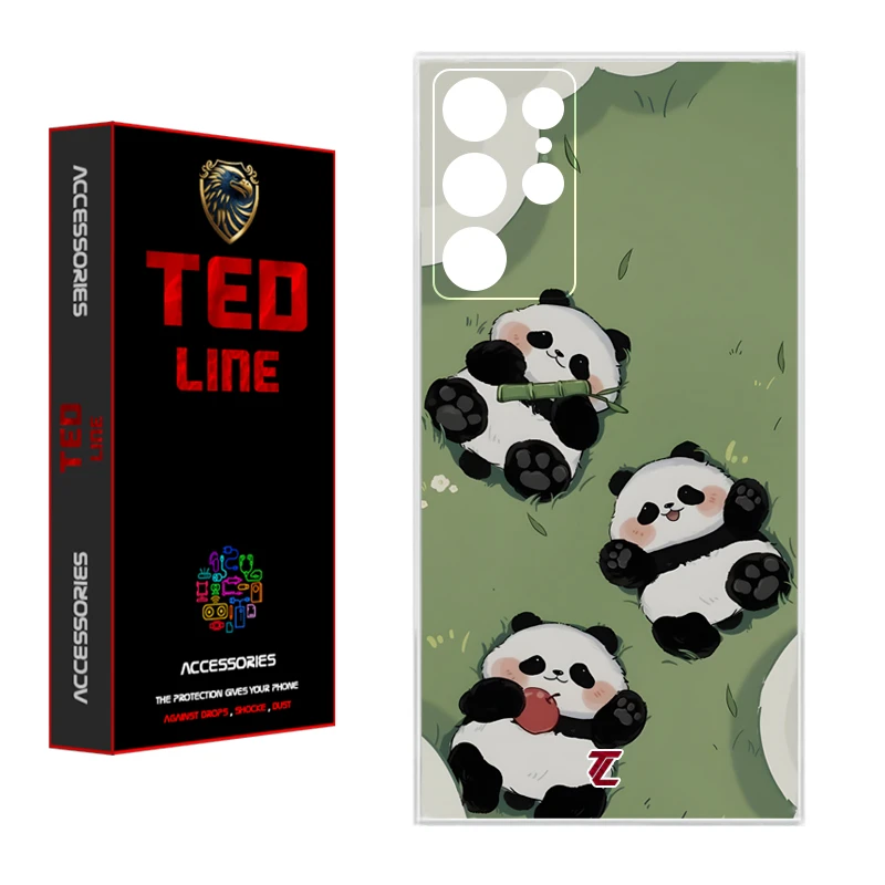 کاور تد لاین طرح پاندا کد 1102 مناسب برای گوشی موبایل سامسونگ Galaxy S23 Ultra