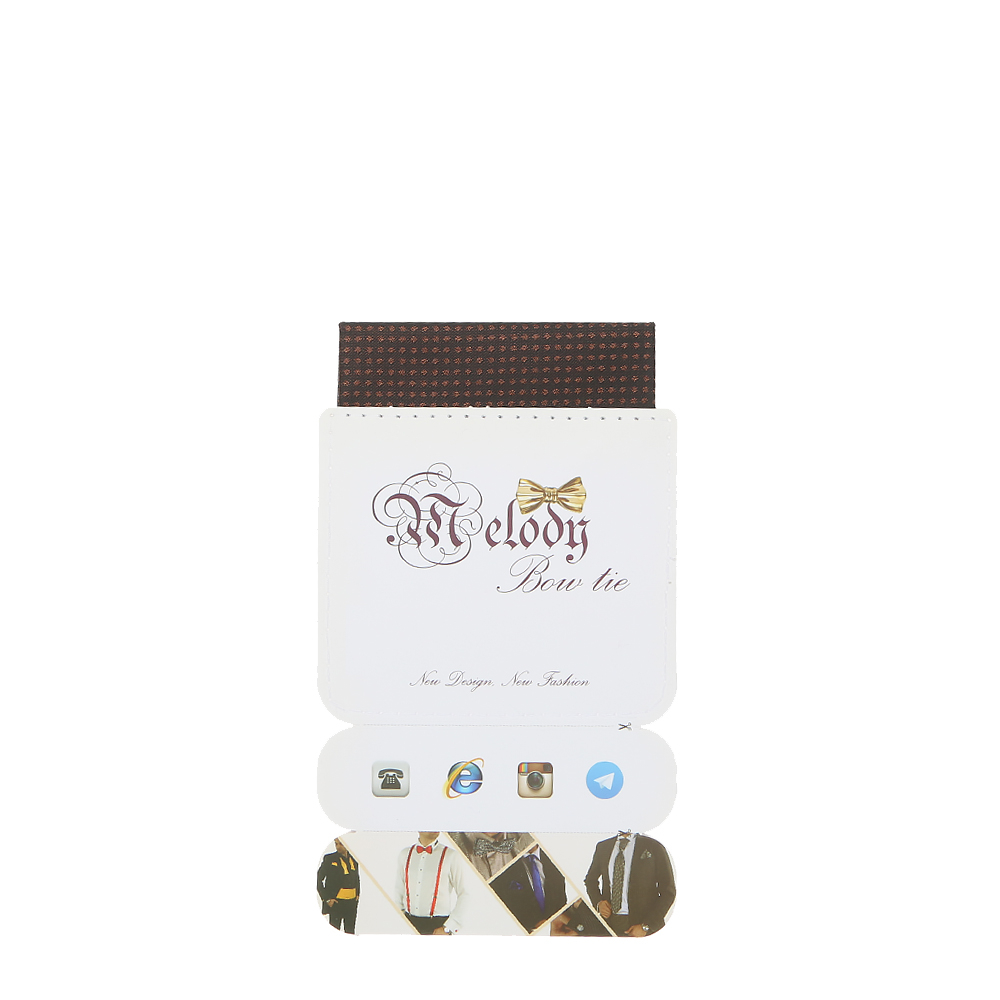 دستمال جیب مردانه ملودی مدل PS5105MSGbrwn