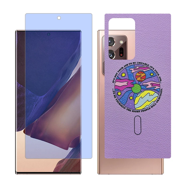 محافظ صفحه نمایش بلو کات گلس مدل together مناسب برای گوشی موبایل سامسونگ Galaxy Note20 Ultra 5G به همراه برچسب پوششی پشت گوشی