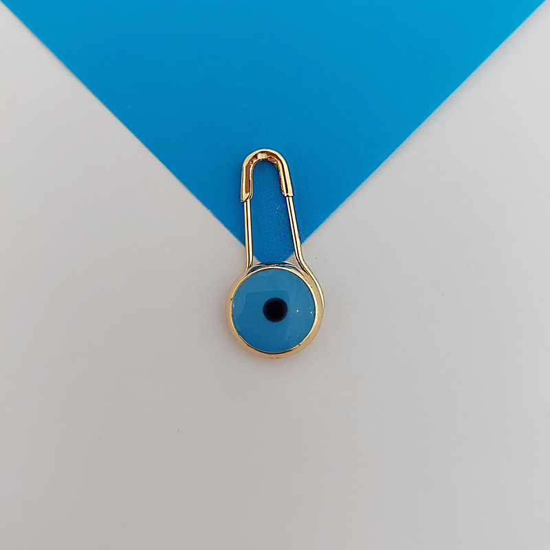 سنجاق سینه دخترانه مدل چشم نظر کد G1099