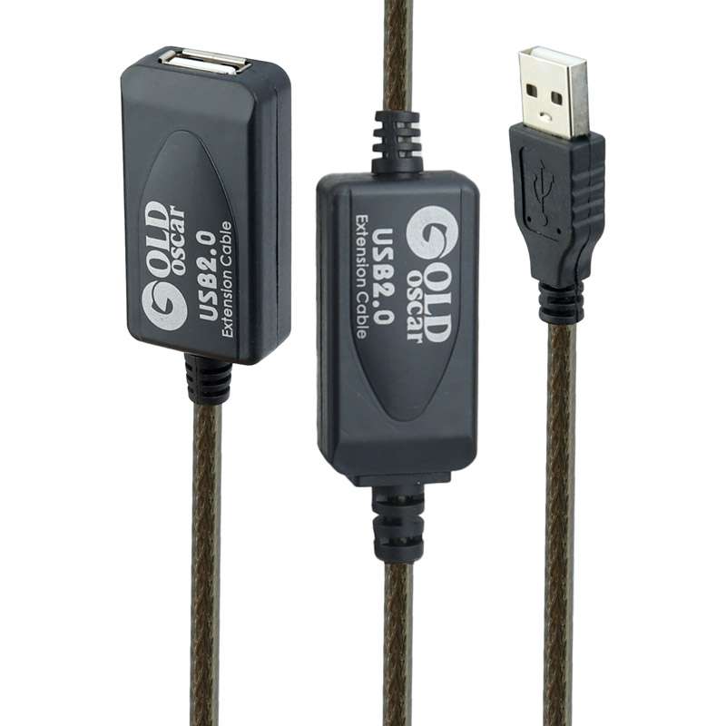 کابل افزایش طول USB گلد اسکار مدل sg15 طول 15 متر کابل افزایش طول USB گلد اسکار مدل sg15 طول 15 متر