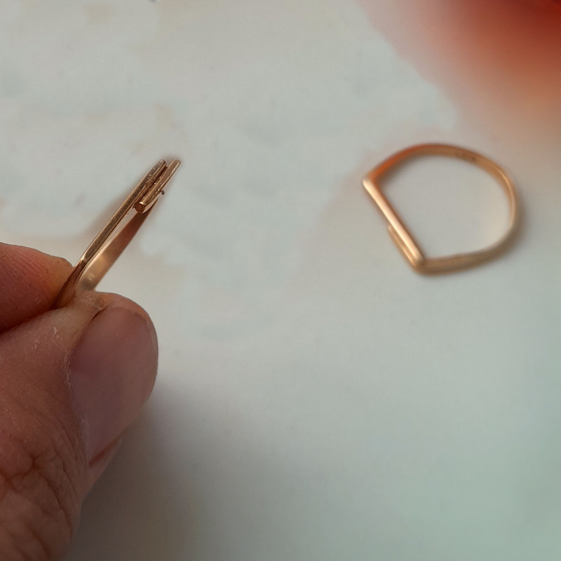 انگشتر زنانه مدل خط کد t.s.70925