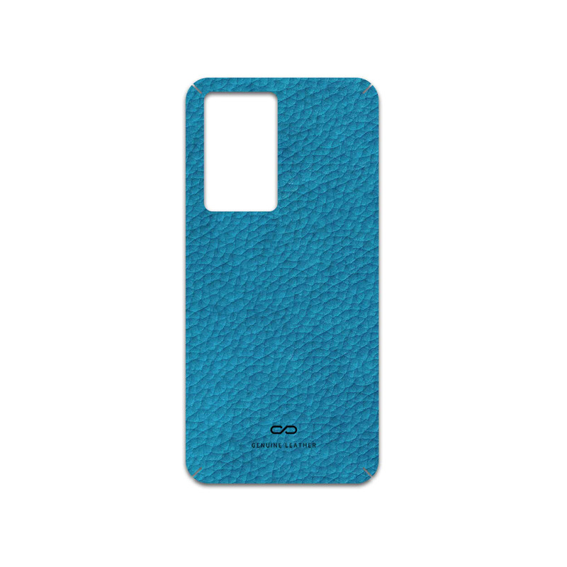 برچسب پوششی ماهوت مدل Blue-Leather مناسب برای گوشی موبایل شیائومی Poco F5 Pro