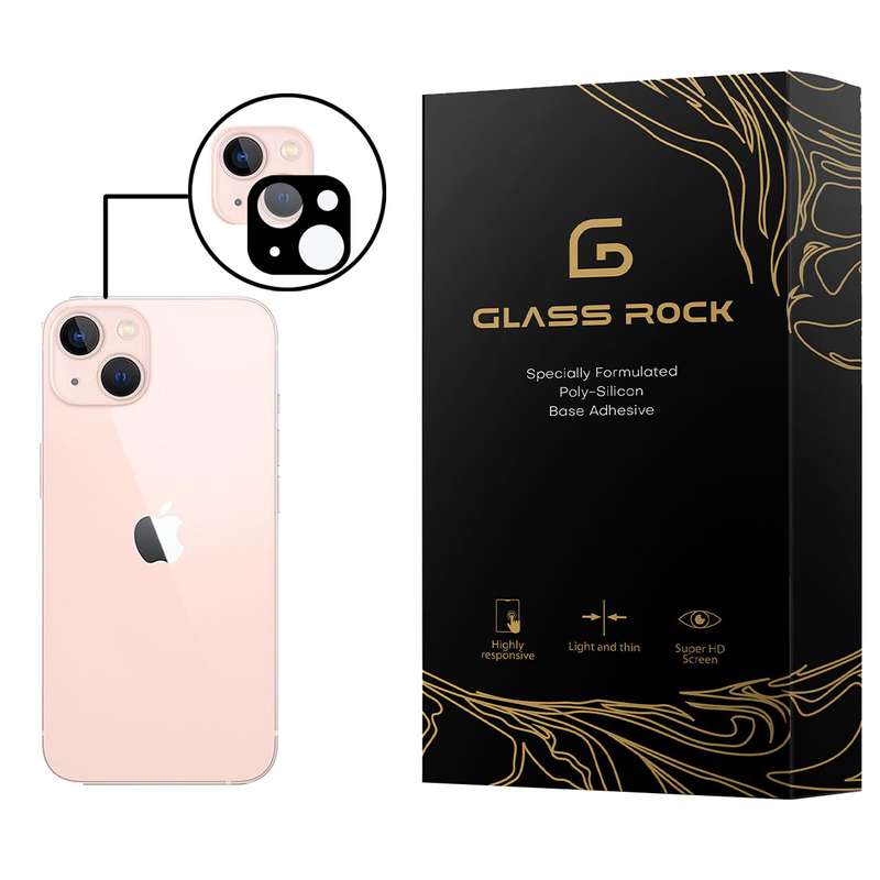 محافظ لنز دوربین گلس راک مدل FLR-Glass مناسب برای گوشی موبایل اپل IPhone 13
