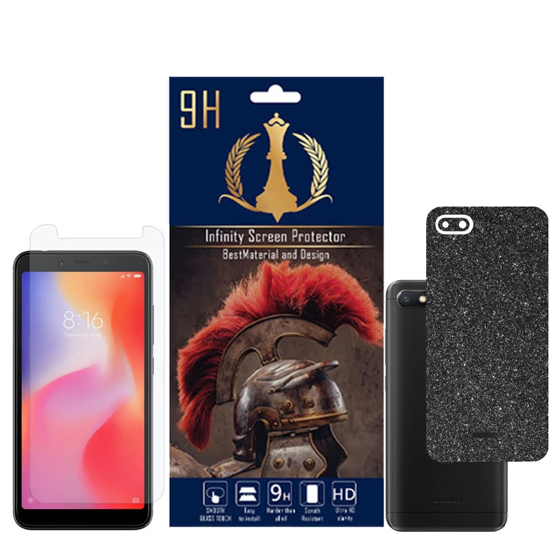  برچسب پوششی اینفینیتی مدل PRO MAX مناسب برای گوشی موبایل شیائومی REDMI 6A به همراه محافظ صفحه نمایش