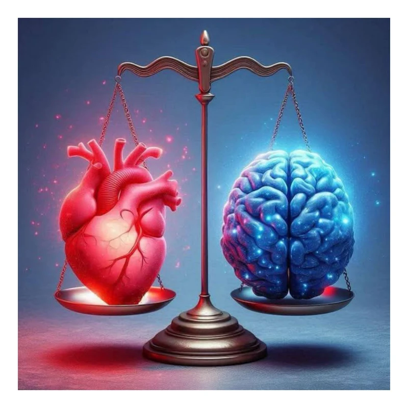 استیکر پارچه و لباس پاد آفرین مدل قلب مغز عقل قاضی کد 3048