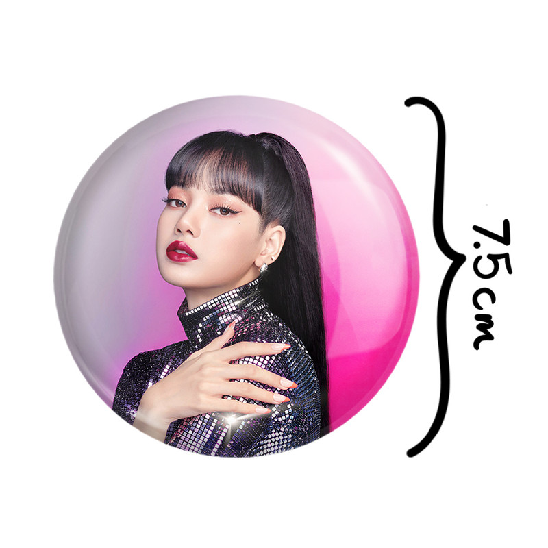 آینه جیبی خندالو مدل لیسا بلک پینک Black Pink کد 14320 آینه جیبی خندالو مدل لیسا بلک پینک Black Pink کد 14320