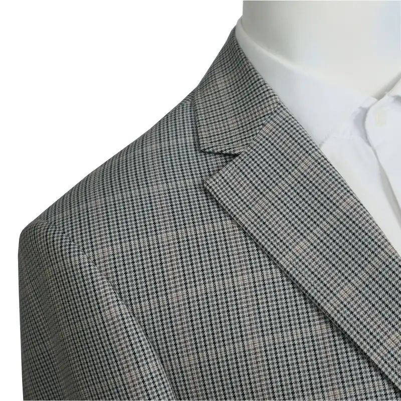 کت تک مردانه مدل یقه انگلیسی چهارخانه عالیجناب جیب پاکتی کد 210222