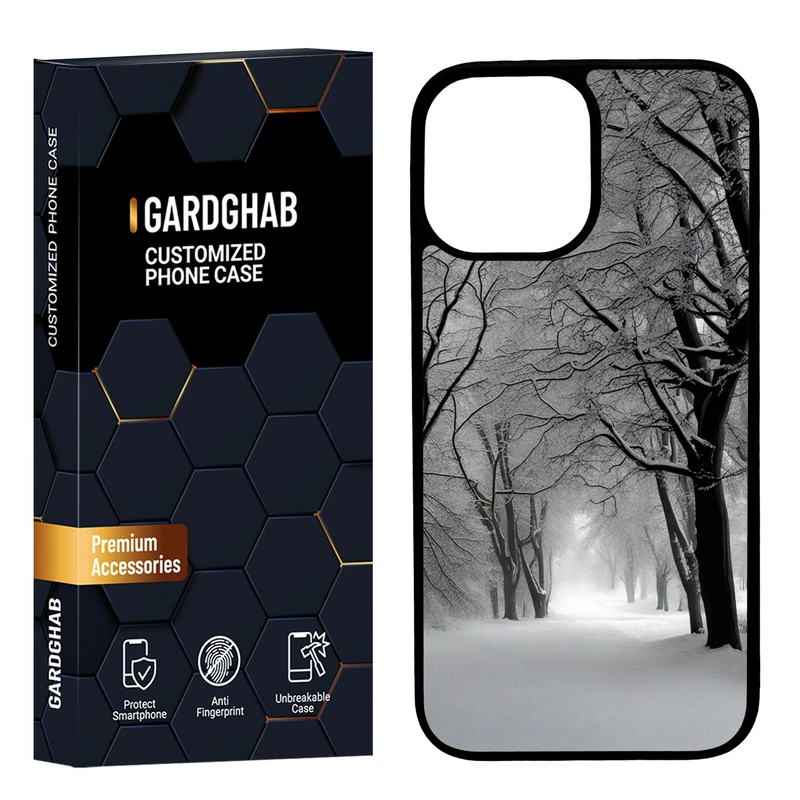 کاور گارد قاب مدل پشت گلس منظره و طبیعت مناسب برای گوشی موبایل اپل iPhone 12 Pro Max