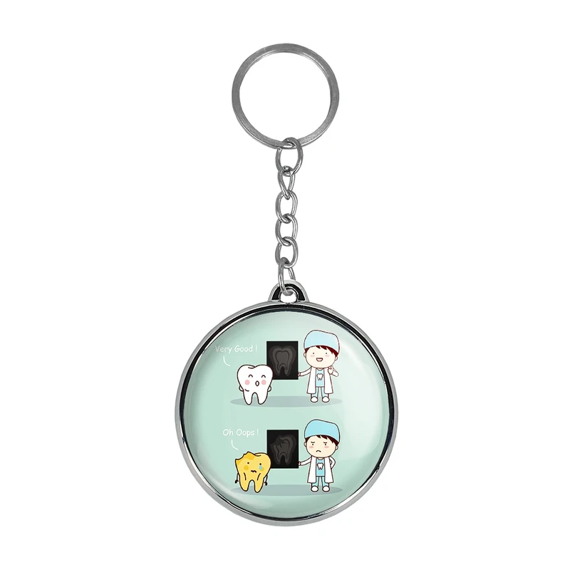 جاکلیدی خندالو طرح دندان و دندان پزشکی کودکانه مدل دوطرفه کد 3673436723