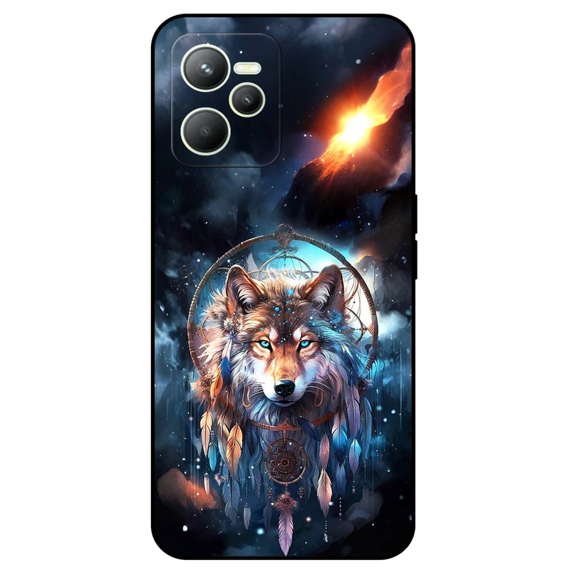 کاور مگافون طرح گرگ و دریم کچر مدل 8005 مناسب برای گوشی موبایل ریلمی C35   