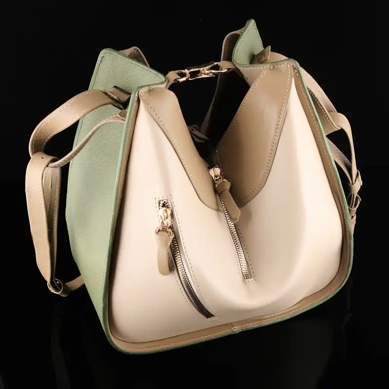 کیف دوشی زنانه چرم یلسان مدل مدل لیان کد MC-047-sbz