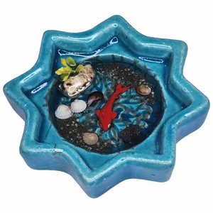 ظرف ماهی هفت سین سفالی مدل رزینی