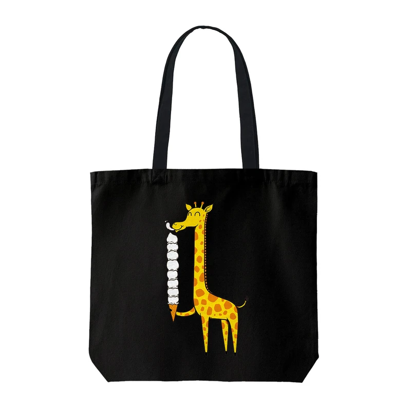 ساک خرید ترمه طراحان ایده مدل زرافه بستنی خور کد cfp1167 - S