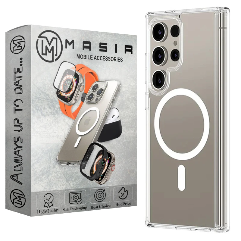 کاور مسیر مدل Magsafe BRL Clear مناسب برای گوشی موبایل سامسونگ Galaxy S24 Ultra