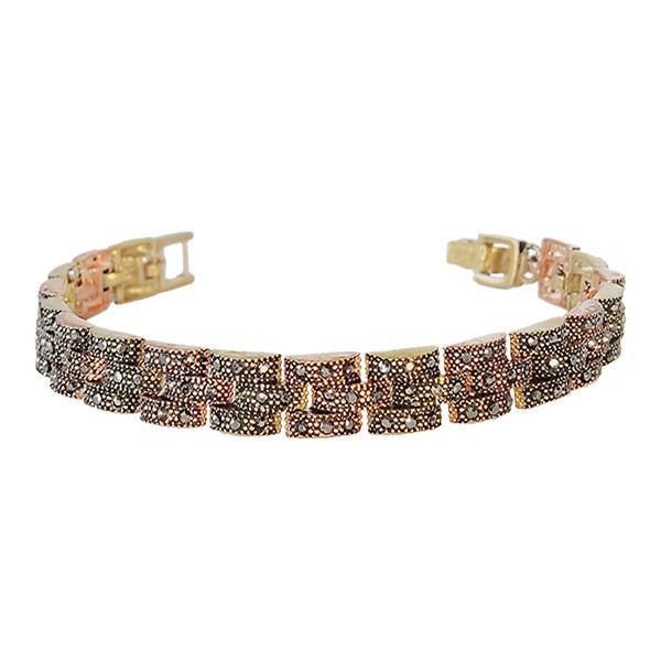 دستبند زنانه مدل مارگازیت طلاروس ریلی کد JW481.2